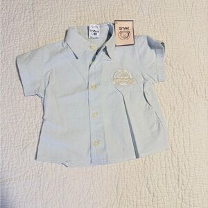 Light Blue Kids Button-Down Shirt